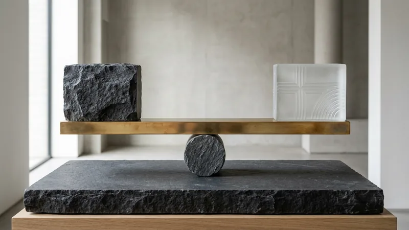 Sigillo scultoreo in ottone con rilievi tattili su pietra vulcanica scura, simbolo dei requisiti di accessibilità web e sanzioni dell'European Accessibility Act