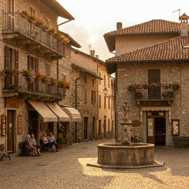 Centro storico di Cornaredo con le sue attività locali