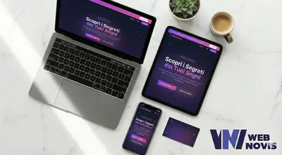 Mockup del sito DreamsenseAI realizzato da WebNovis