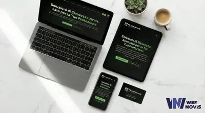 Mockup del sito FB Total Security realizzato da WebNovis